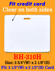 Durable Horizontal Photo ID Holders: 3 1/2&quot;(W)x 2 1/2&quot;(H) Credit Card Size