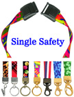 5/8&quot; Ez-Adjustable Art Printed Safety Neck Lanyards With Safety Break Away Protection