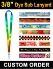 3/8&quot; Custom ID Lanyards With Full Color Dye Sublimated Imprint