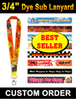 Customized Badge Holder Lanyards with Dye Sub Custom Logo Imprinted