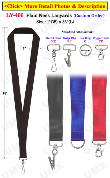 1&quot; Big Event Lanyards For ID Badge Holders