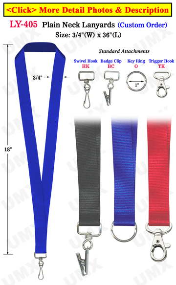 3/4&quot; Convention Lanyards For Name Badge Holders