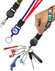 Printed Retractable Wrist Lanyards: With 5/8&quot; Art Printed Wrist Straps