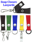 Snap Lanyards: 3/4&quot; Neck Wear Straps: For Badge Holders