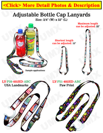 Snap Lanyards: 3/4&quot; Neck Wear Straps: For Badge Holders