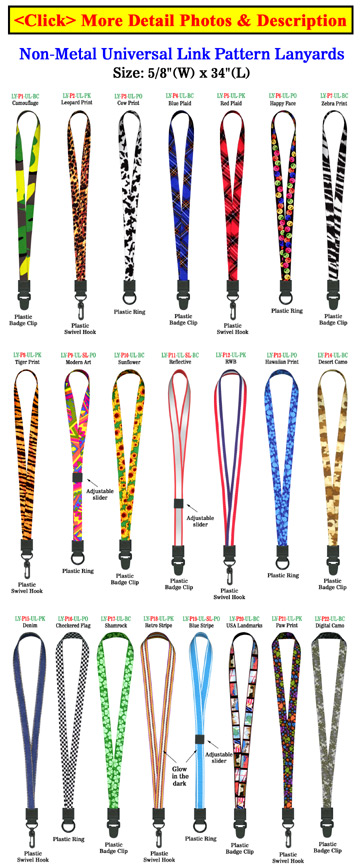 5/8&quot; Airport Security Check Free Lanyards For Airport ID Badges