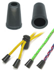 Round Cone Plastic Cord Ends: Cord Zipper Pulls with 1/8&quot;(D, Top Hole) x 1/4&quot;(D, Bottom Hole)