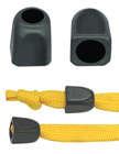 Retangular Tube Plastic Cord Ends: Cord End Caps with 1/4&quot;(D, Top Hole) x 5/16&quot;(D, Bottom Hole)