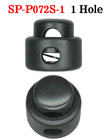 Small Size Cord Locks: Low Profile Cylinder Shape - One Hole Plastic Locks - Sample Order SP-P072S-1/Per-Piece