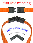 Safety Buckles: Small Swingable Breakaway Buckles - 3/8&quot;