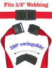 Swingable Neck Strap Plastic Safety Buckles: Fit 5/8&quot; Safety Lanyards