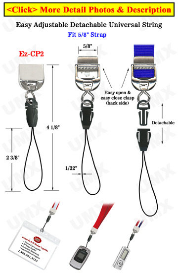 Detachable USB Flash Disk, Memory, Cell Phone &amp; Badge Holder Lanyard Adaptors