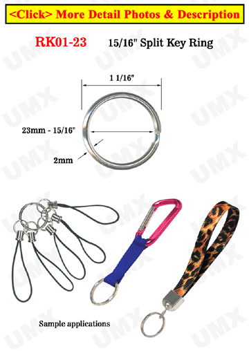 15/16 &quot;  23 mm Durable Key Rings Manufacturer Direct Low Cost