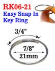 7/8&quot;, 21mm Easy Split Key Rings: Designed To Add Attachment Easily