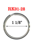 1 1/8&quot;,  28 mm Heavy Duty Keyrings: Factory Direct Economic Pricing