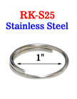 1&quot; Stainless Key Ring: For Salt Water Application