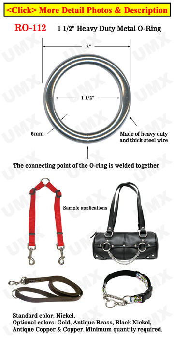 1 1/2&quot; Bag Strap O-Ring: Great For Handbag and Backpack Making