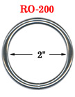 2" Large Size Heavy Duty Metal O Ring : Great For Utility Belt & Heavy Weight Strap Making RO-200/Per-Piece