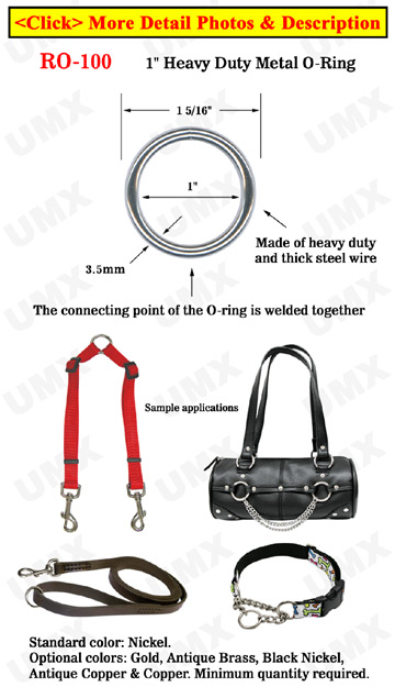 1&quot; Pet Collar O-Ring : Great For Pet, Dog, Belt and Bag Strap Making