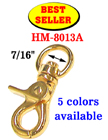 Best Seller: 7/16&quot; Small Lobster Claw Bolt Snap Hooks: Nickel, Gold, Antique Brass and Black Nickel Finish