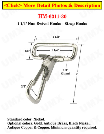 Most Popular Strap Hooks: For 1 1/4&quot; Straps