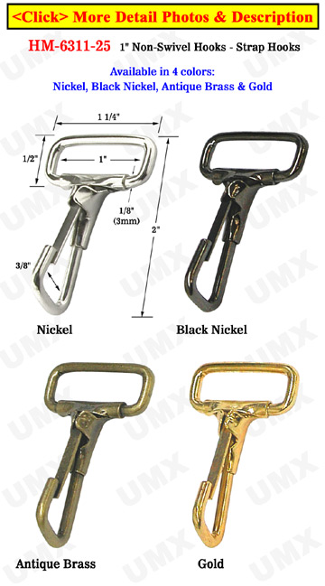 Metal Steel Wire Formed Hooks: For 1&quot; Straps