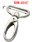 1&quot; D-Shaped Push Gate Bolt Snap Hooks For Flat Straps