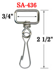 Heavy-Duty Swivel Hooks: For 3/4" Woven Straps SA-436/Per-Piece