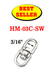 Best Seller Double Swivel Rings: With 3/16&quot; Eye-Rings