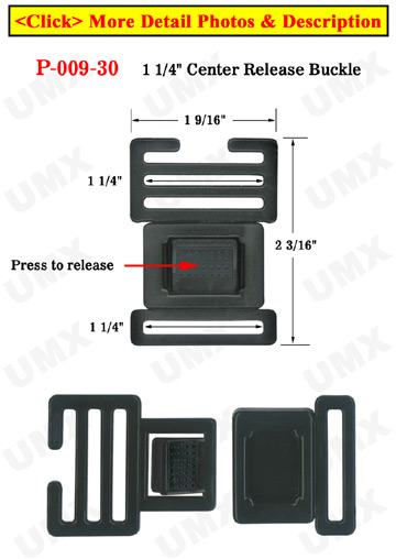 1 1/4&quot; Easy Ladder Lock Center Release Plastic Buckles