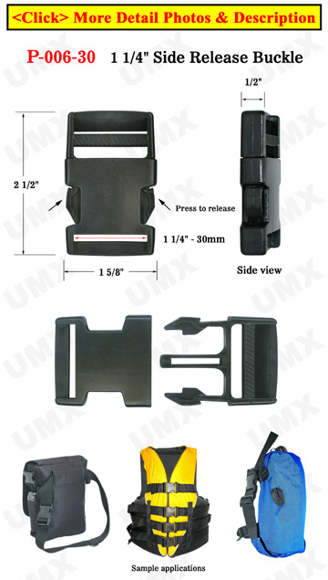 1 1/4&quot; Plastic Side Release Buckles: Most Popular For Backpack Straps