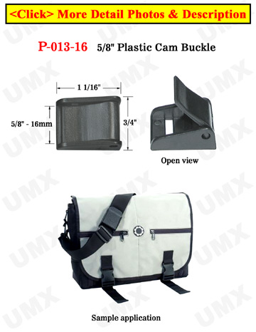 5/8&quot; Plastic Cam Buckles: Easy Tie Down Buckle Fasteners