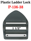 1 1/2&quot; Heavy Duty Thick Plastic Ladderlock Buckles: Heavy Strap Lock Fasteners