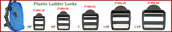 Plastic Ladder Lock Buckles: Strap Sliders, Ladderlock Buckle Fasteners