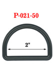 2&quot; Jumbo Size Plastic D-Ring: For Apparel, Lanyards and Crafts Making