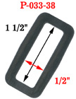 1 1/2&quot; Large Strap Rectangular Plastic Rings