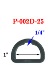 1&quot; Medium Size Indented Plastic D-Ring: For Apparel, Lanyards and Crafts Making