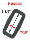 1 1/4&quot; Popular Thick Strap Rectangle Plastic Ring