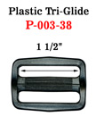 1 1/2&quot; Large Size Plastric Tri-Glide Adjustable Strap Buckles