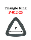 1&quot; Medium Size Plastic Triangle Rings - Tri-Rings