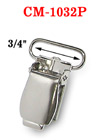 3/4&quot; Finger Tip Style Metal Suspender Clips With Plastic Protection Insert: Nickel Color