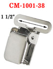 1 1/2&quot; Thick Strap Heavy Duty Tool Belt Suspender Clips Without Plastic PVC Teeth: Nickel Color