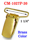 1 1/4&quot; PVC Plastic Protected Suspender Clips With Brass Finish