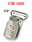 3/4&quot; Snowman Metal Suspender Clips Without Plastic PVC Teeth: Nickel Color