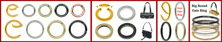 Straps Rings: Gate Rings For Lanyards, Purses, Hangbags, Bags or Keys